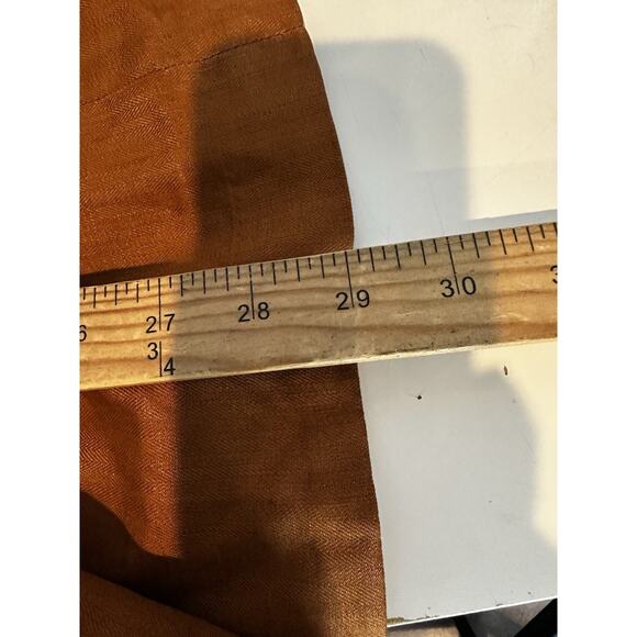 Evereve L Women Alexa Double Breasted Linen Blazer Unlined Padded Shoulder Z26 - Picture 8 of 11